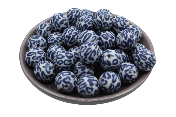 Perle imprimée à motif - Perle en silicone