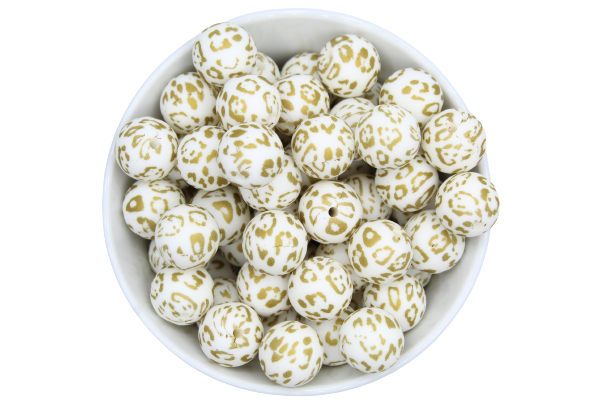 Perle imprimée à motif - Perle en silicone