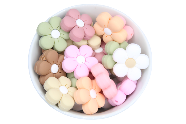 Daisy marguerite - Perle en silicone