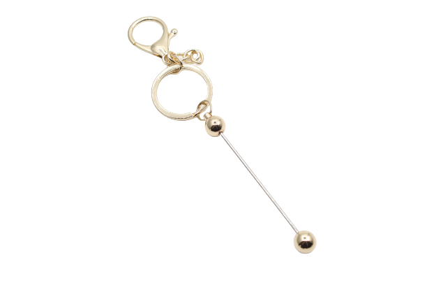 Porte clés avec barre à perler - Métal