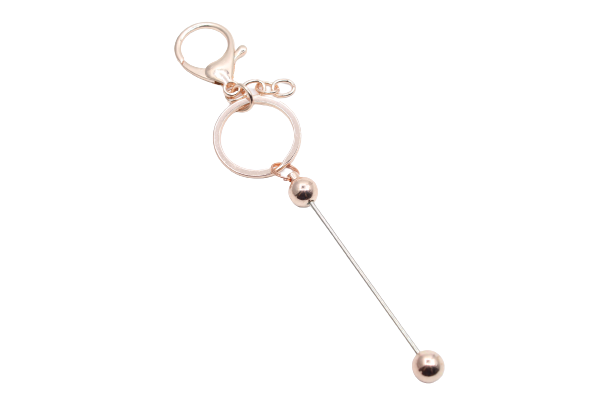 Porte clés avec barre à perler - Métal