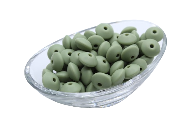 Lentille Ø12mm - Lot de 10 - Perle en silicone