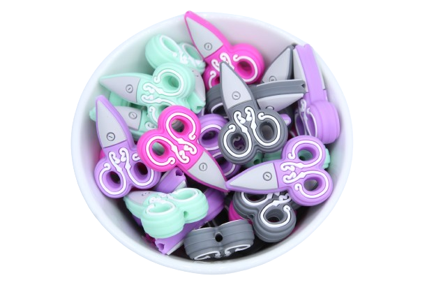 Ciseaux - Perle en silicone