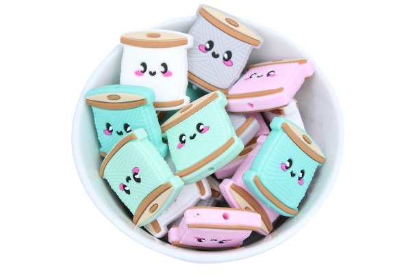 Bobine de fil - Perle en silicone