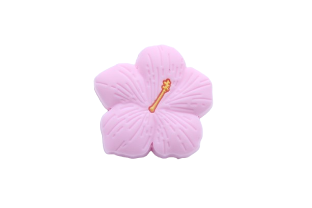 Fleur d'Hibiscus - Perle en silicone