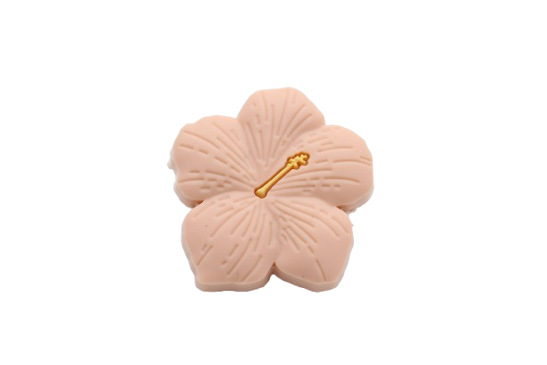 Fleur d'Hibiscus - Perle en silicone