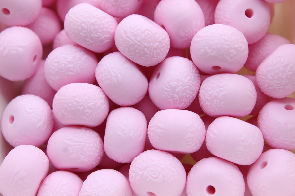 Abacus Ø14mm EMBOSSÉ - Perle en silicone -