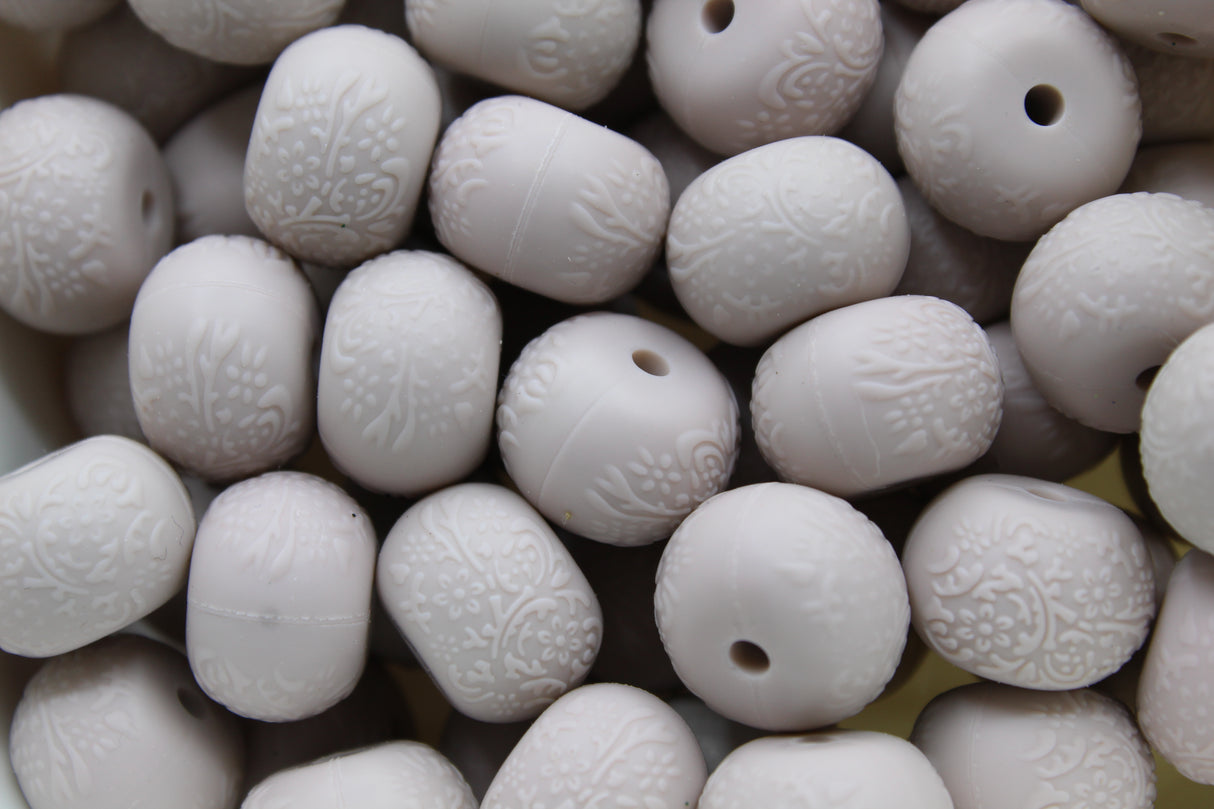 Abacus Ø14mm EMBOSSÉ - Perle en silicone -