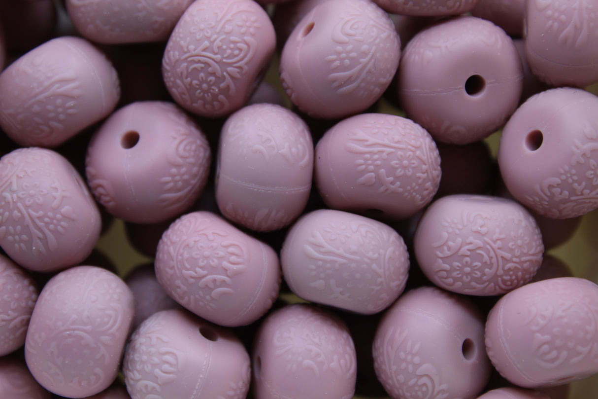 Abacus Ø14mm EMBOSSÉ - Perle en silicone -