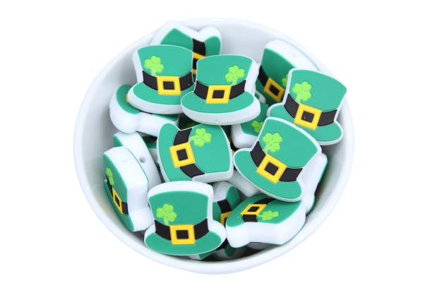 Chapeau Saint Patrick- Perle en silicone