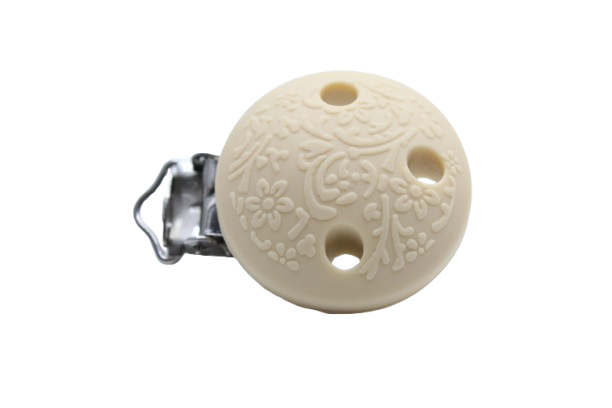 Clip rond embossé - Silicone