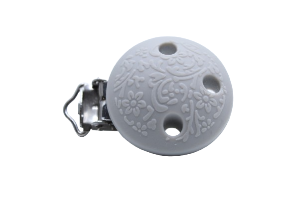 Clip rond embossé - Silicone