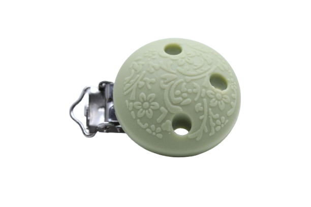 Clip rond embossé - Silicone