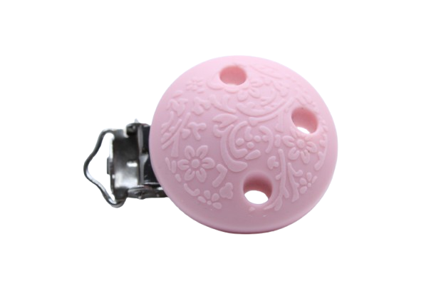 Clip rond embossé - Silicone
