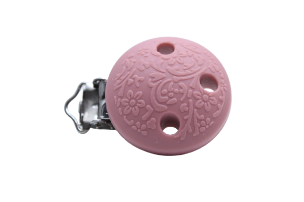 Clip rond embossé - Silicone