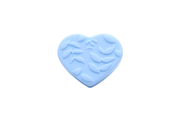 Coeur embossé - Perle en silicone