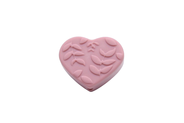 Coeur embossé - Perle en silicone