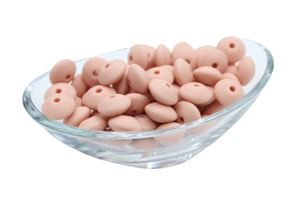 Lentille Ø12mm - Lot de 10 - Perle en silicone