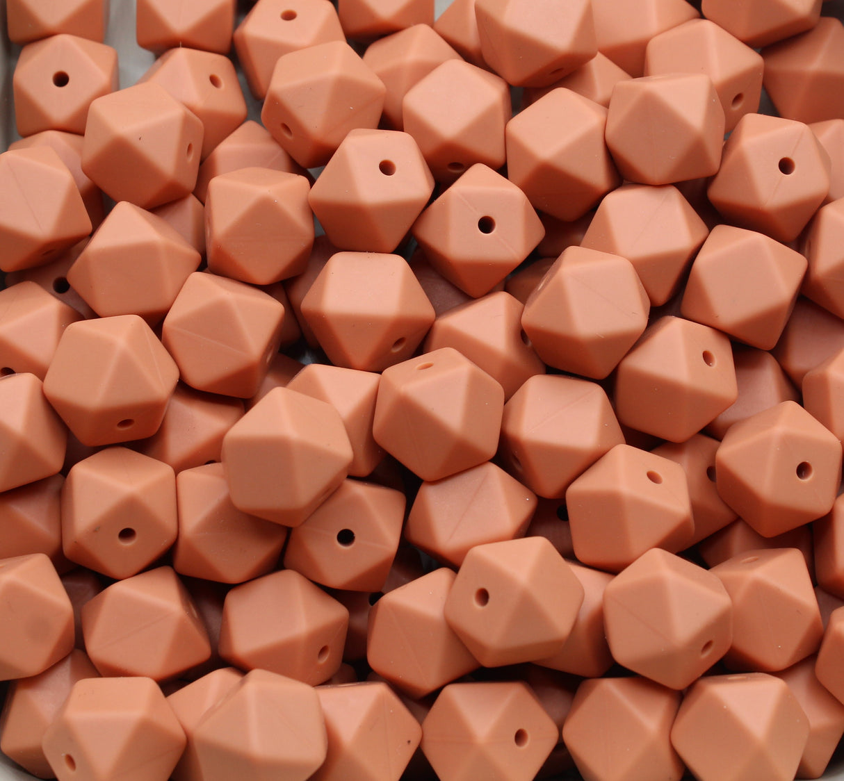 Nouvelle couleur: Caramel - Perle en silicone