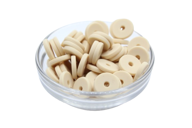 Mini rondelle Ø12mm - lot de 5 - Perle en silicone