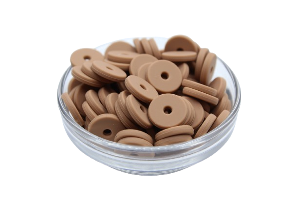 Mini rondelle Ø12mm - lot de 5 - Perle en silicone