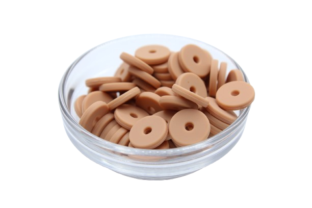 Mini rondelle Ø12mm - lot de 5 - Perle en silicone