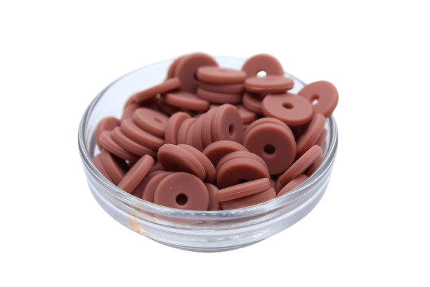 Mini rondelle Ø12mm - lot de 5 - Perle en silicone