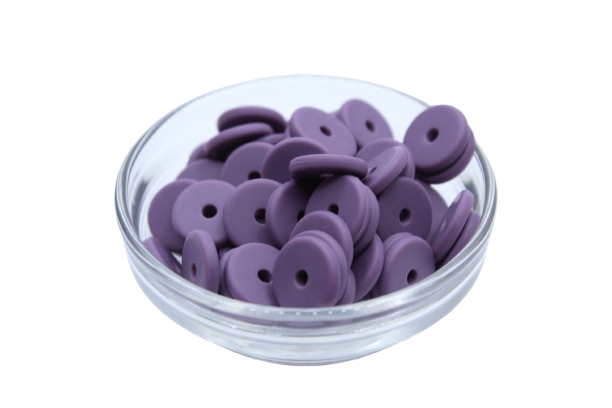Mini rondelle Ø12mm - lot de 5 - Perle en silicone