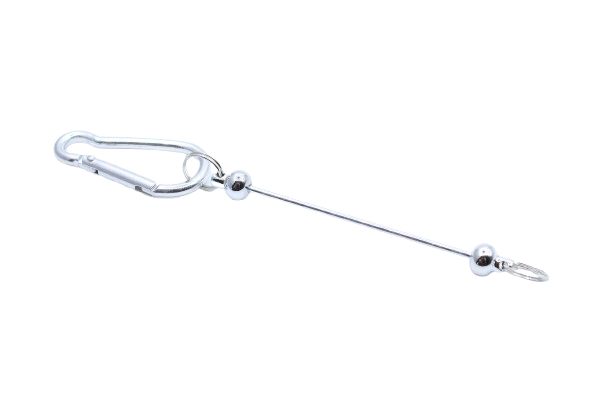 Mousqueton avec barre à perler - Métal