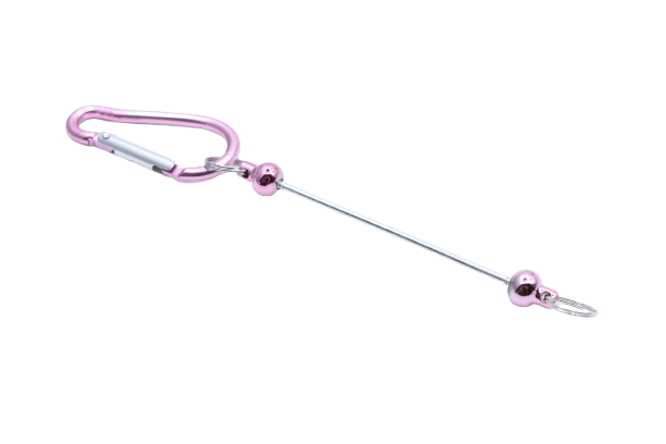 Mousqueton avec barre à perler - Métal