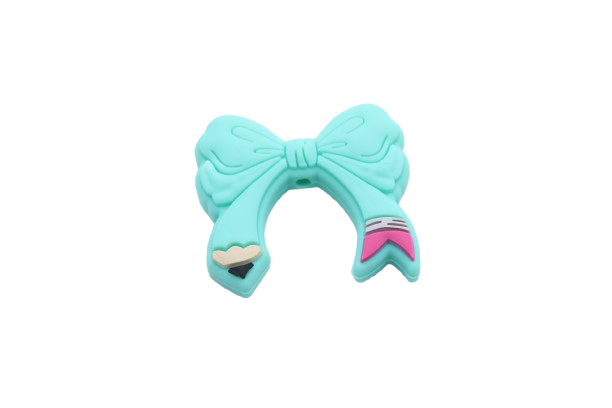 Nœud crayon - Perle en silicone