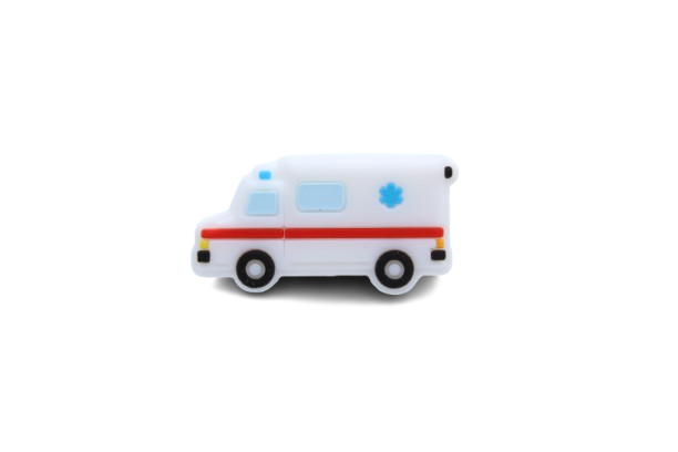 Ambulance - Perle en silicone