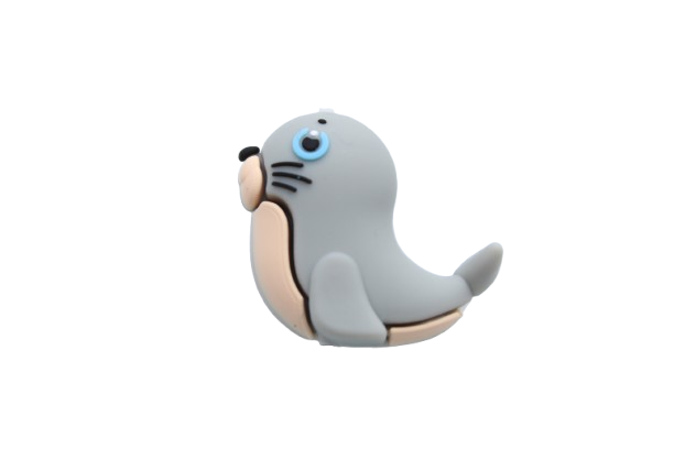 Les p'tits animaux de l'océan 3D - Perle en silicone