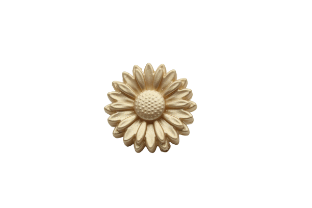 Marguerite moyenne (22mm) - Perle en silicone