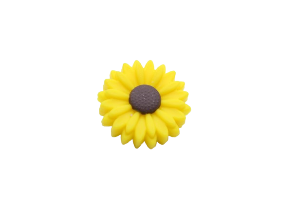 Marguerite moyenne (22mm) - Perle en silicone