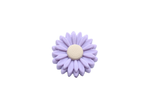 Marguerite moyenne (22mm) - Perle en silicone