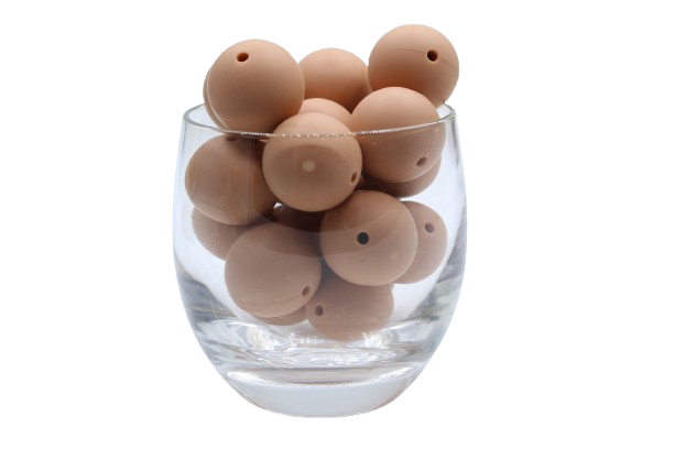 Ronde Ø19mm - Perle en silicone