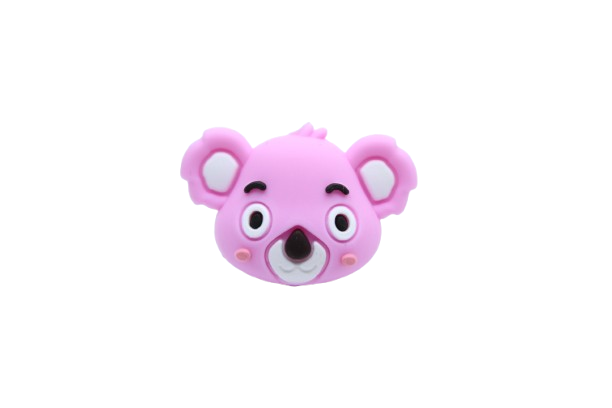 Koala tête 3D - Perle en silicone