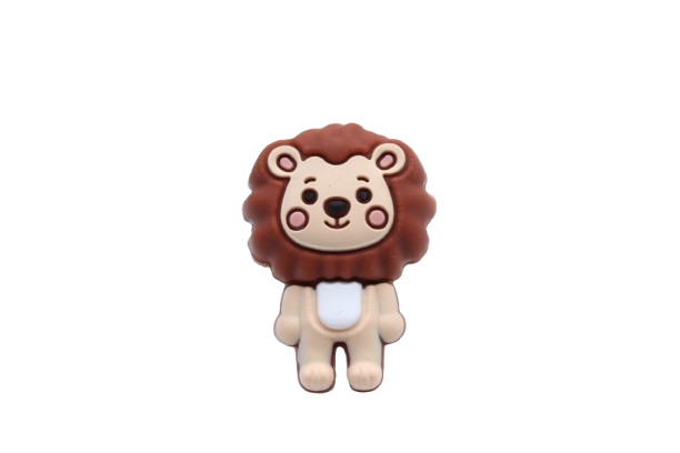 Lion 3D - Perle en silicone