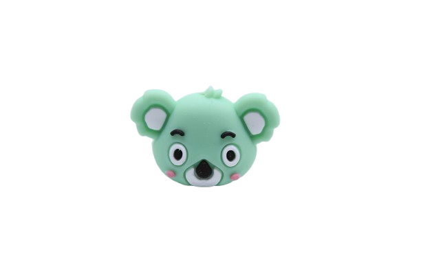 Koala tête 3D - Perle en silicone