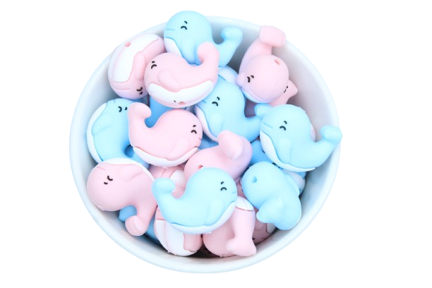 Baleine 3D - Perle en silicone