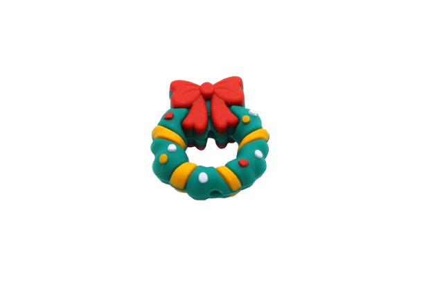 Couronne de noël 3D - Perle en silicone