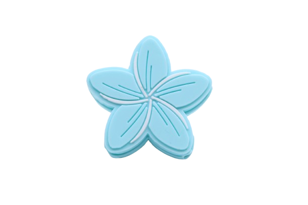 Fleur de Frangipanier - Perle en silicone