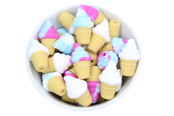 Glace 3D - Perle en silicone