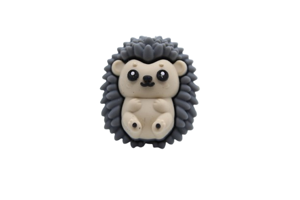 Hérisson 3D - Perle en silicone