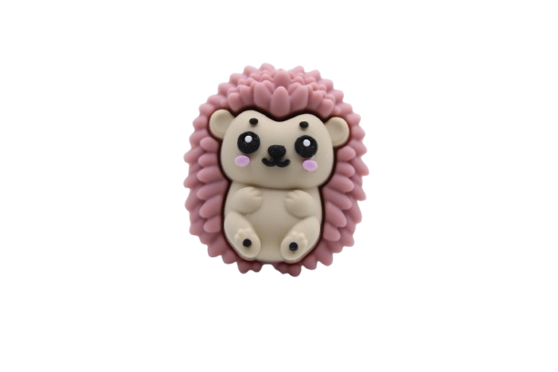 Hérisson 3D - Perle en silicone