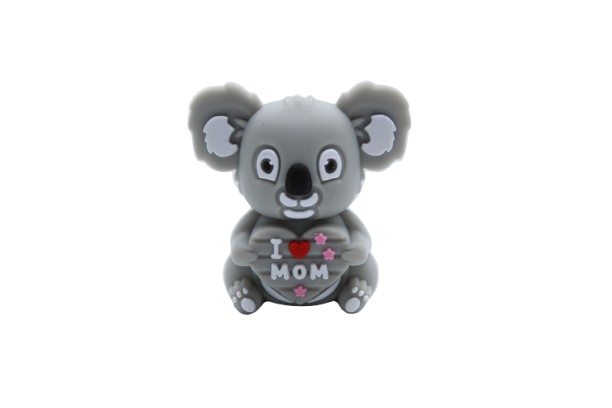 Koala I love MOM 3D - Perle en silicone