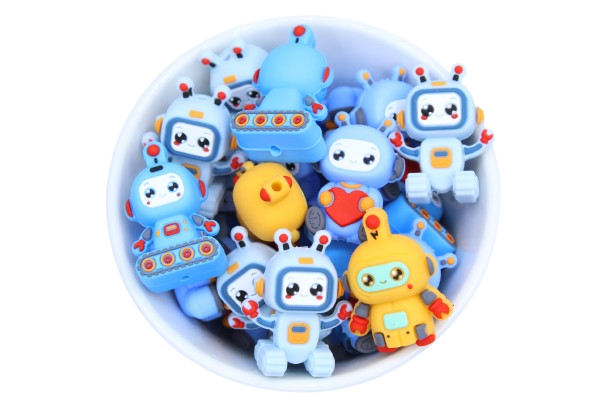 Robot 3D - Perle en silicone