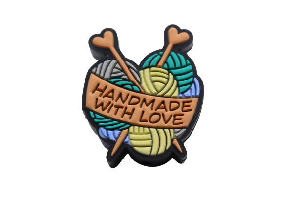 Pelote de laine Handmade with love - Perle en silicone