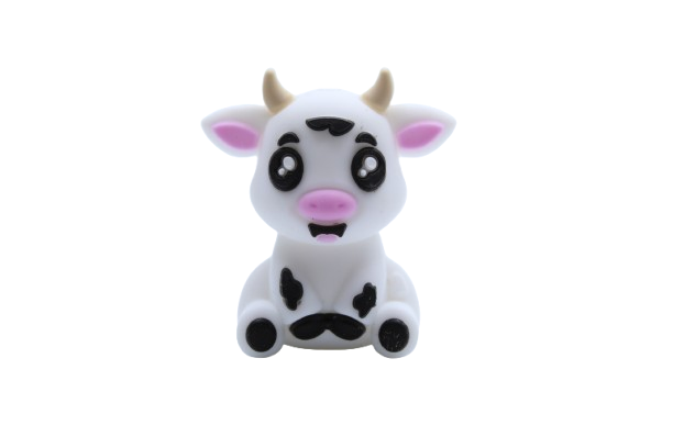 Vache 3D version 2 - Perle en silicone